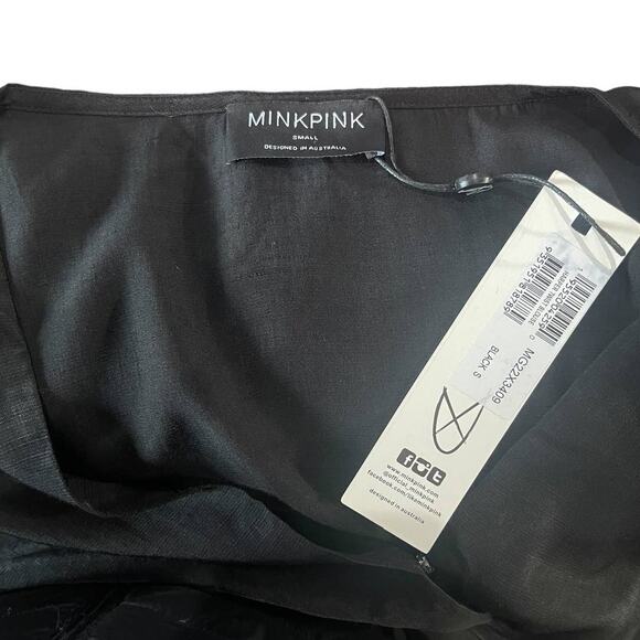 NWT! MINKPINK Harper Cropped Twist Blouse - Size Small - Picture 8 of 8